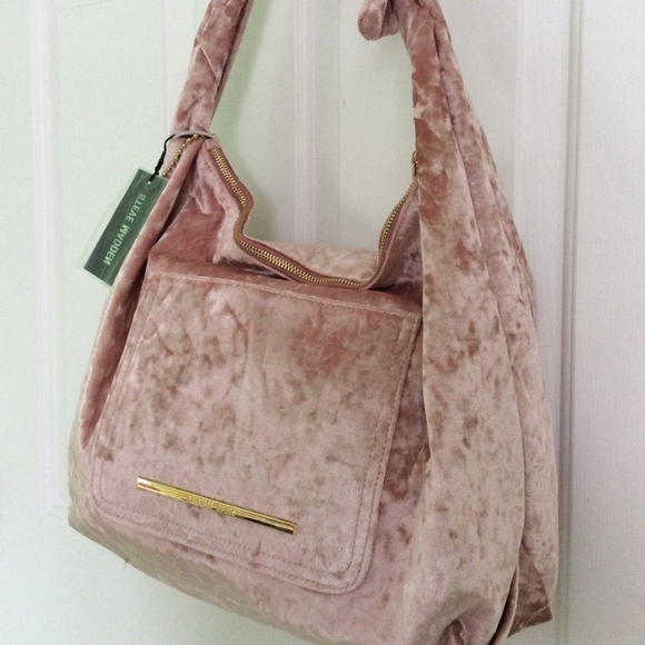 velvet hobo bag